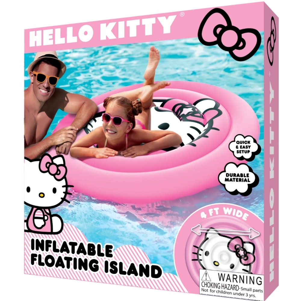 HOT ITEM - Hello Kitty Inflatable Floating Island - 4 Feet Wide